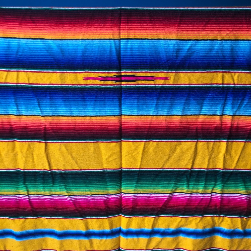 VINTAGE Andean Alpaca Wool Throw Blanket